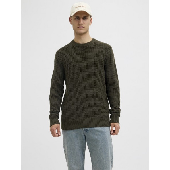 JACK & JONES 12287594 JJGLOBAL Πλεκτό πουλόβερ Rosin