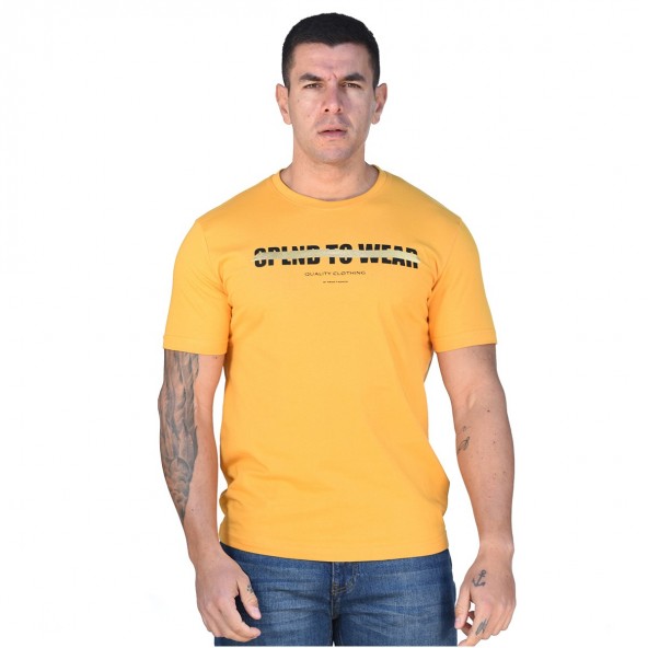 Biston 43-206-012 ocher t-shirt