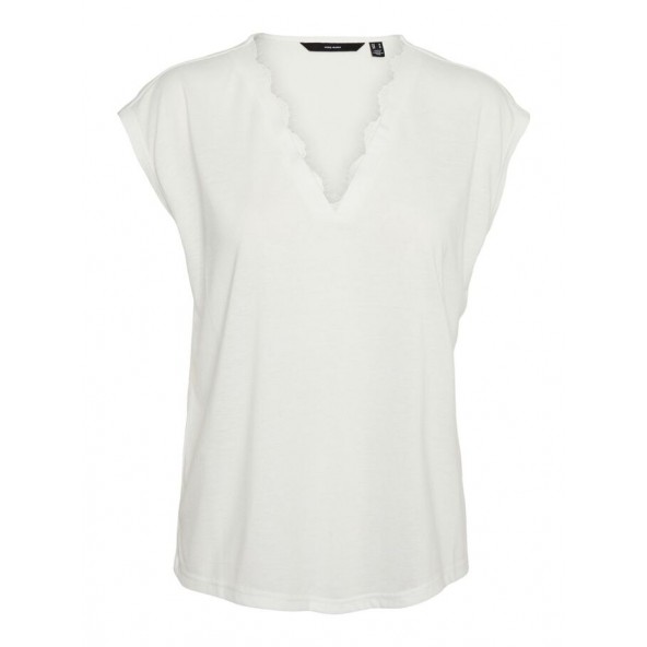 Vero moda 10247681 t-shirt λευκο