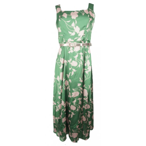 Queen fashion 210332 φόρεμα πράσινο