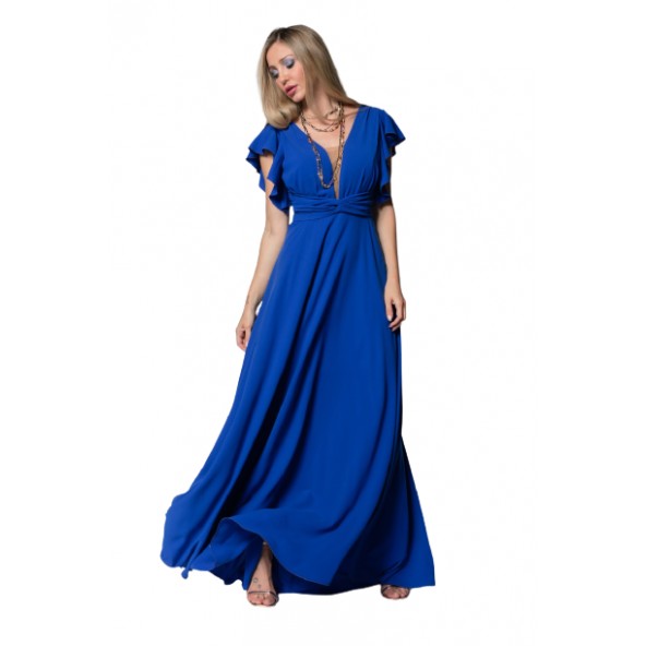 Cecilia A21C234 φόρεμα μπλε ρουά